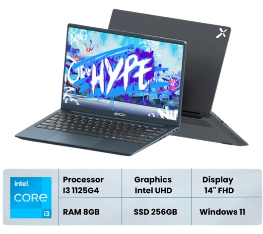 Utamakan memilih laptop dengan storage SSD 256 GB