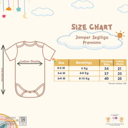 Supaya nyaman dipakai beraktivitas, pastikan ukuran baju bayi sesuai tinggi dan berat badan bayi