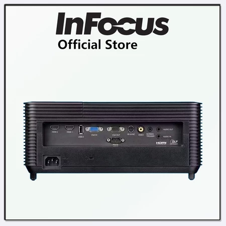 Untuk koneksi yang fleksibel, cek port input seperti VGA, HDMI, 3,5 mm audio port, dan USB-A