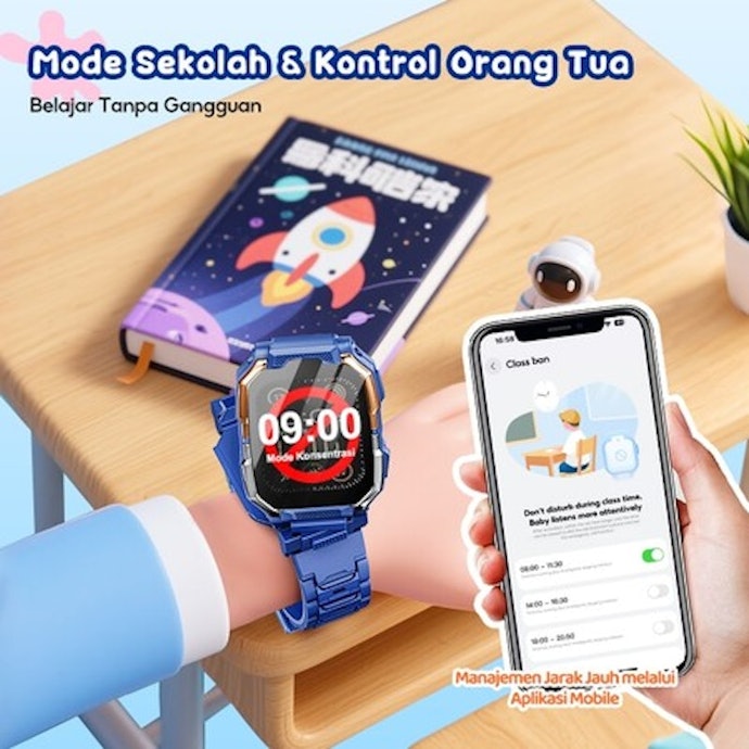 Untuk mendukung aktivitas anak lainnya, cek juga fitur tambahannya mulai dari class mode hingga kalkulator