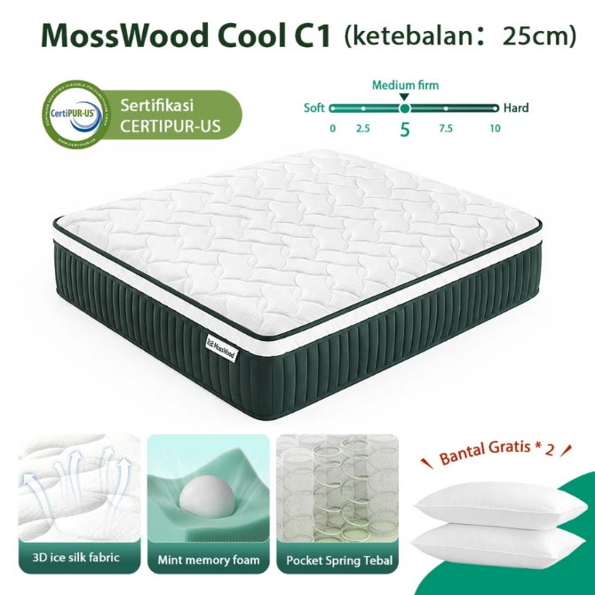 Namun, jika Anda mencari spring bed 180x200, beberapa merek seperti Novilla, Mosswood, dan Avenco bisa dipertimbangkan