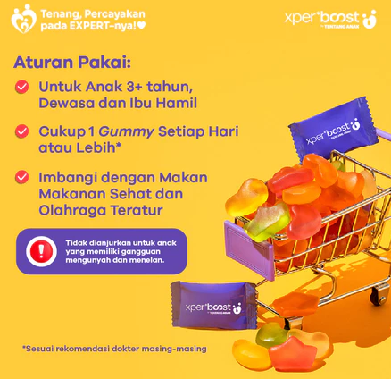 Pilih tipe tablet atau softgel untuk dewasa dan tetes atau gummy untuk anak-anak