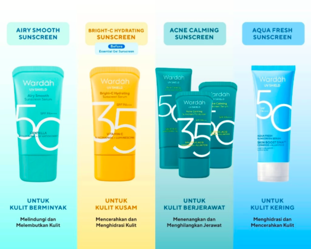Jangan lupa tambahkan sunscreen sebagai pelengkap rangkaian skincare Anda