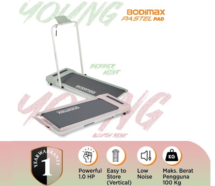 Pastikan kapasitas beban maksimal walking pad 10-15% lebih berat dibanding bobot badan Anda