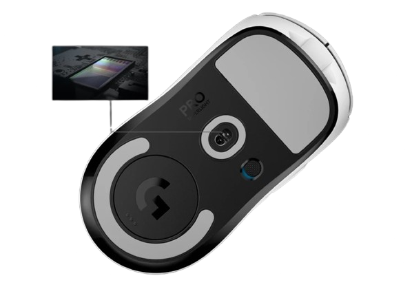 Pastikan mouse menggunakan sensor optik (PixArt atau sensor bawaan merek tepercaya seperti Logitech, Razer, dan SteelSeries)