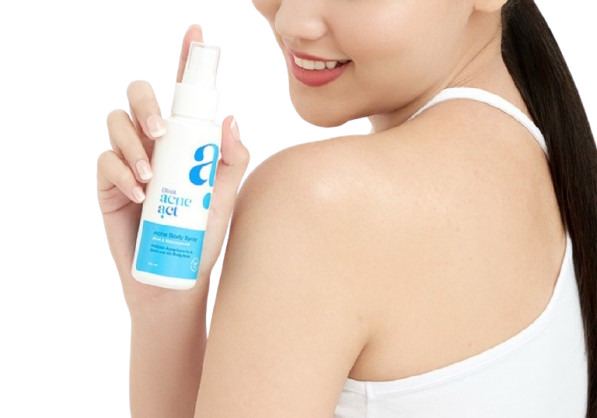 Utamakan penggunaan back acne spray untuk penanganan jerawat punggung yang lebih efektif.