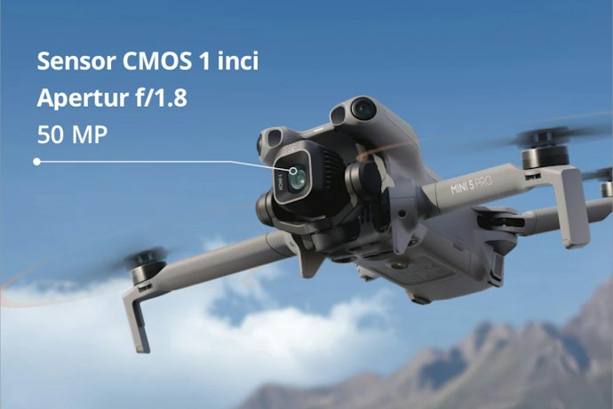Seri DJI Mini Pro dilengkapi berbagai fitur yang memudahkan mengambil gambar para travel vlogger