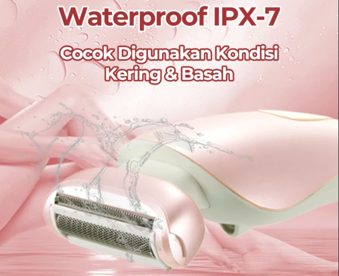 Khusus untuk alat cukur elektrik, pertimbangkan produk berlabel waterproof