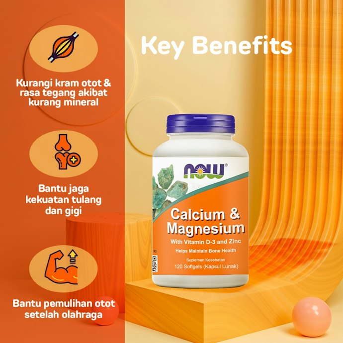 Pertimbangkan magnesium yang dikombinasikan dengan kalsium serta vitamin D untuk menjaga kesehatan tulang