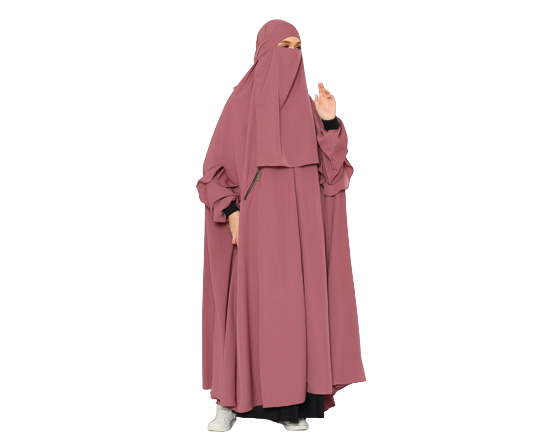 Pertimbangkan french khimar untuk kemudahan salat saat bepergian