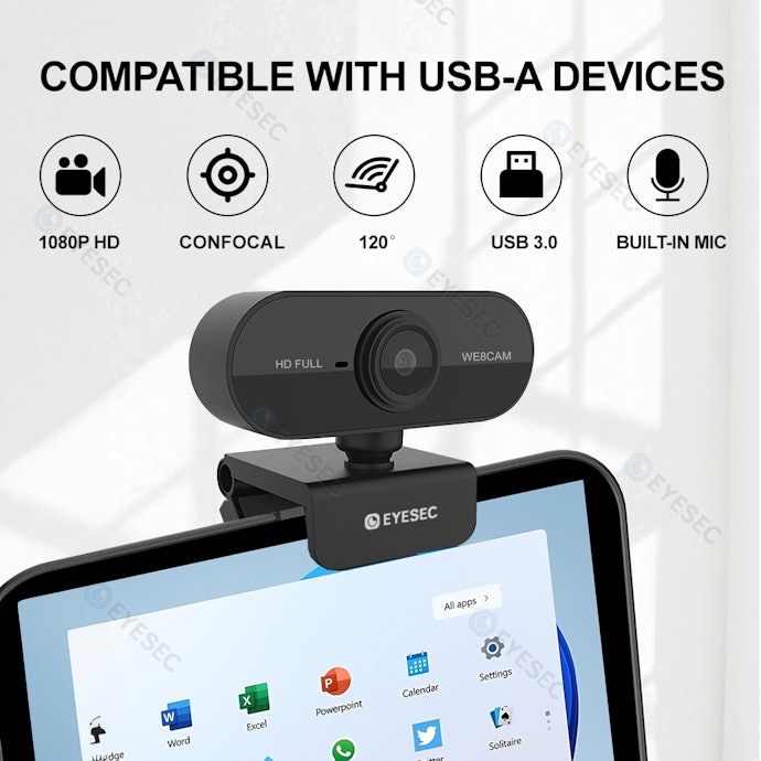 Untuk video conference kelompok, utamakan webcam wide angle dengan FOV minimal 90–110 derajat