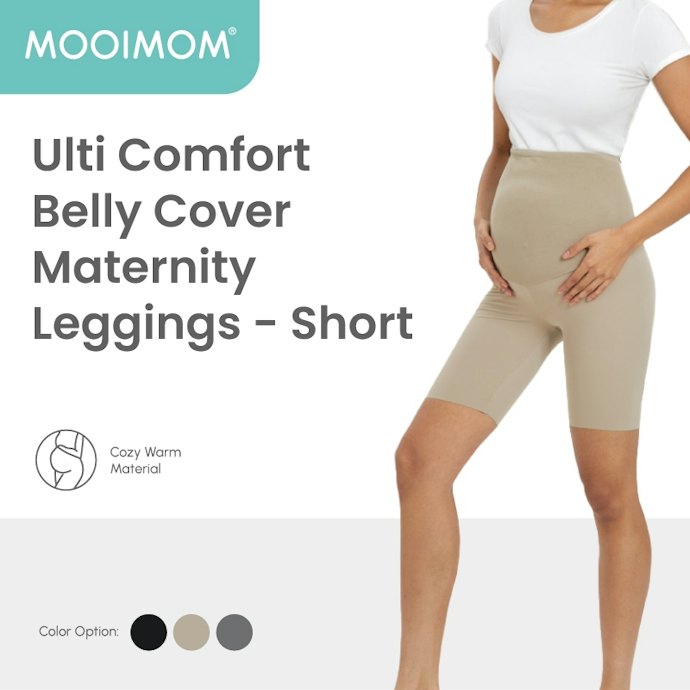 Pilih legging over the bump saat perut makin besar untuk mendapatkan support hingga area pinggang