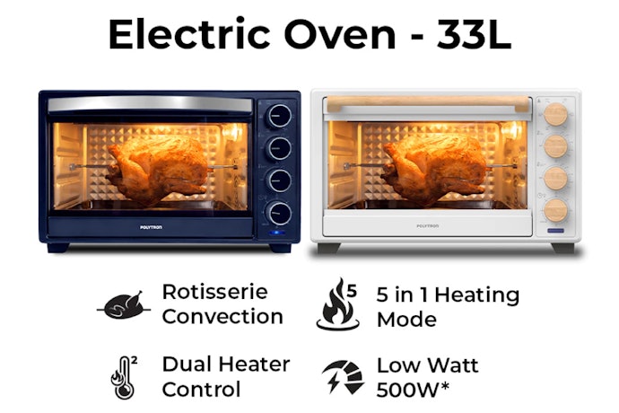 Pilih oven low watt lebih dari 30L jika sering memakai oven atau rumahnya dihuni 4 orang lebih