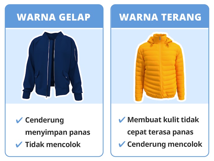 Pertimbangkan juga pemilihan warnanya