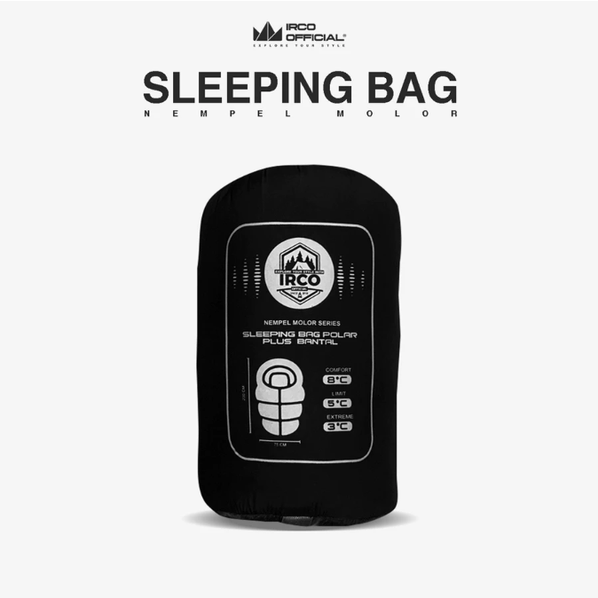 Pastikan sleeping bag polar memiliki comfort rating minimal 5°C lebih rendah dari perkiraan suhu lokasi pendakian Anda