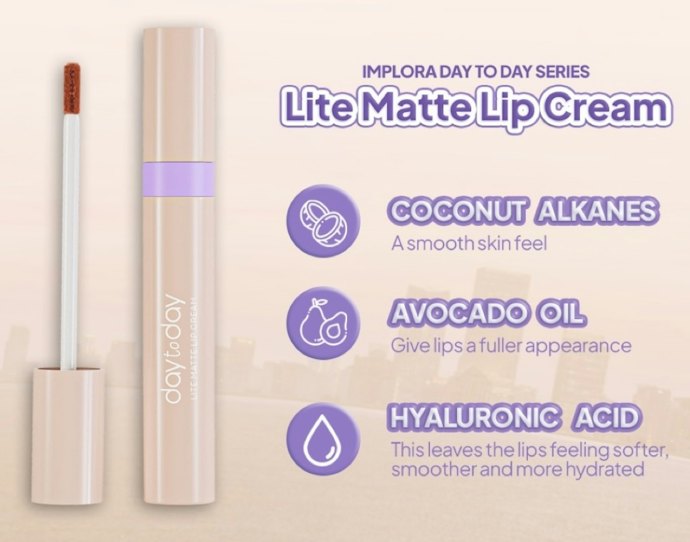 Agar tidak membuat bibir kering, utamakan lip cream dengan pelembap seperti vitamin E, hyaluronic acid, atau plants oil