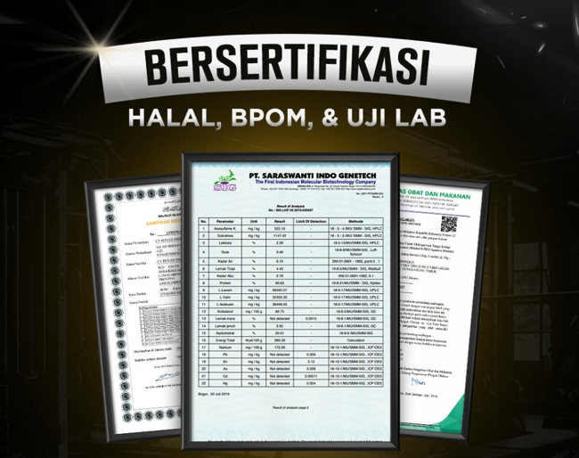 Pilih mass gainer yang sudah memiliki nomor BPOM; Lebih baik lagi jika sudah mendapat sertifikasi Labdoor