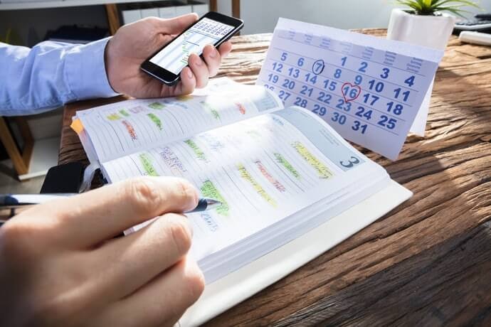 Temukan tampilan yang serupa dengan smartphone atau buku agenda