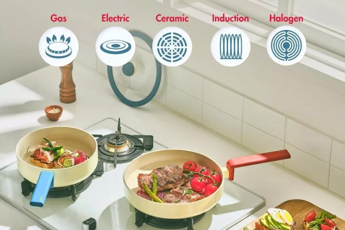 Jika Anda menggunakan kompor induksi, pilih panci dengan label "induction compatible" atau "suitable for induction"