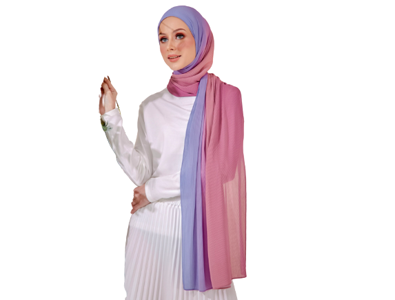 Karena ukuran pashmina akan menyusut setelah diplisket, pastikan kembali ukurannya!