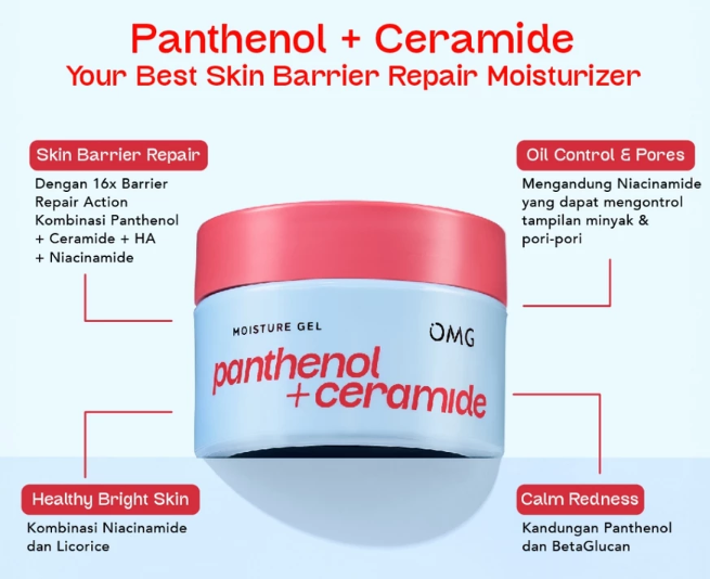 Khusus untuk kulit kering dan sensitif, masukkan Panthenol + Ceramide Moisture Gel ke dalam skincare harian Anda