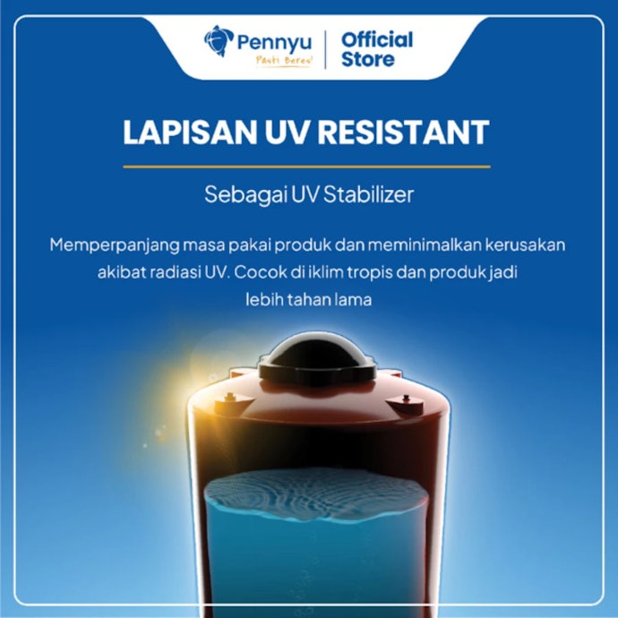 Pertimbangkan material plastik yang memiliki perlindungan UV dan anti lumut