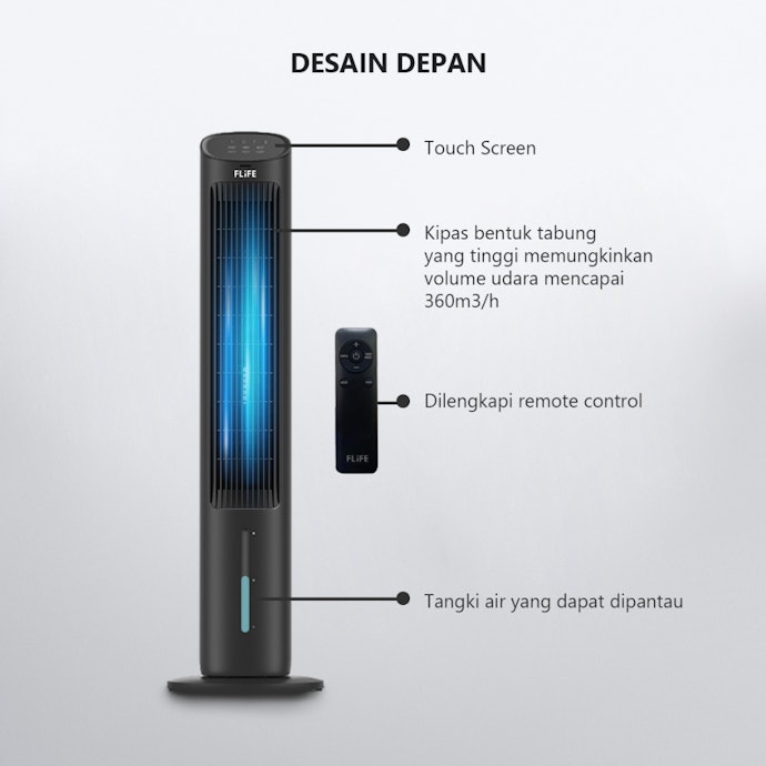 Utamakan volume embusan 300 m³/h; Namun, volume 160 m³/h sudah cukup untuk kamar kecil