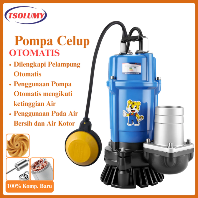 Pertimbangkan pompa celup untuk drainase kolam atau air kotor