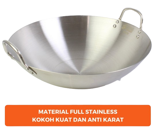 Jika mencari opsi yang lebih aman, awet, dan tahan karat, utamakan wajan stainless steel