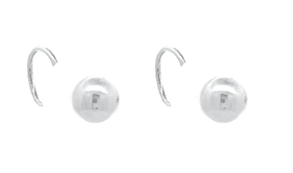 Untuk usia 0-5 tahun, pilihlah model anting anak loop end yang tidak mudah terjatuh