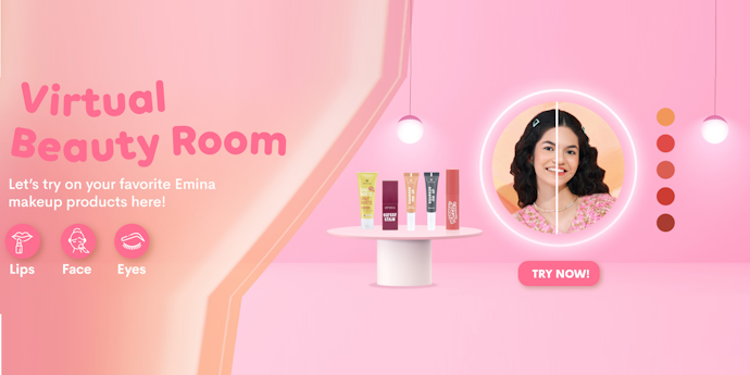 Coba fitur Virtual Beauty Room untuk melihat kecocokan warna lipstik