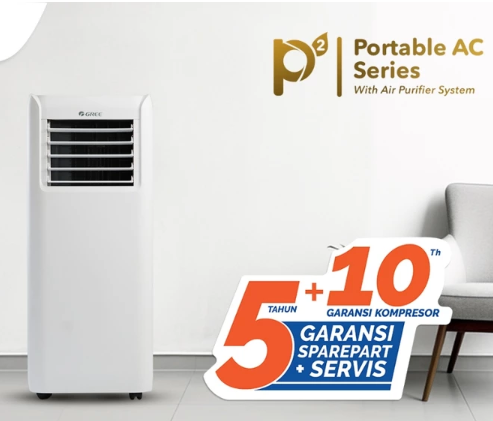 Pertimbangkan AC portable dengan garansi yang lebih panjang dan service center yang mudah dijangkau