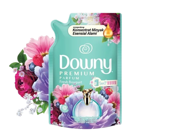 Temukan merk softener yang diketahui wanginya tahan lama, seperti Downy, SoKlin, dan Molto