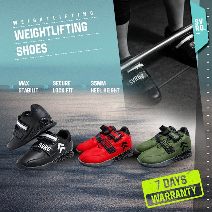 Periksa bagian sol dan heel drop jika Anda mencari sepatu gym untuk squat/angkat beban