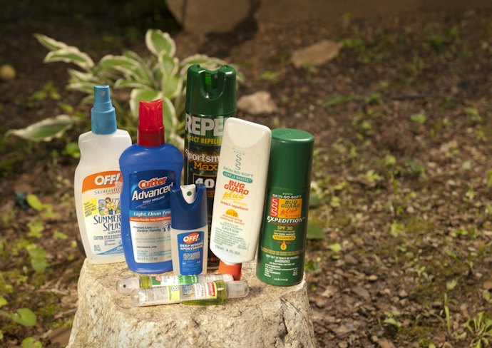 Utamakan lotion dengan kandungan DEET yang paling rendah