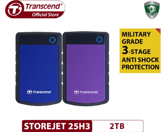 Pertimbangkan hard disk eksternal dengan fitur shock resistance untuk pemakaian yang lebih aman