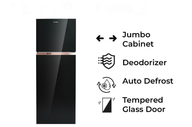 Jika mencari kulkas Polytron 2 pintu Jumbo Cabinet untuk keluarga kecil (220-260 liter), siapkan dana Rp3-4 jutaan