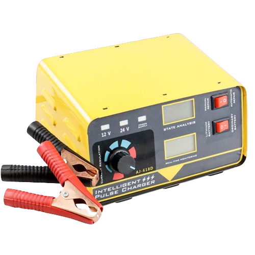 Utamakan charger aki mobil dengan fitur auto cut-off dan reverse polarity protection
