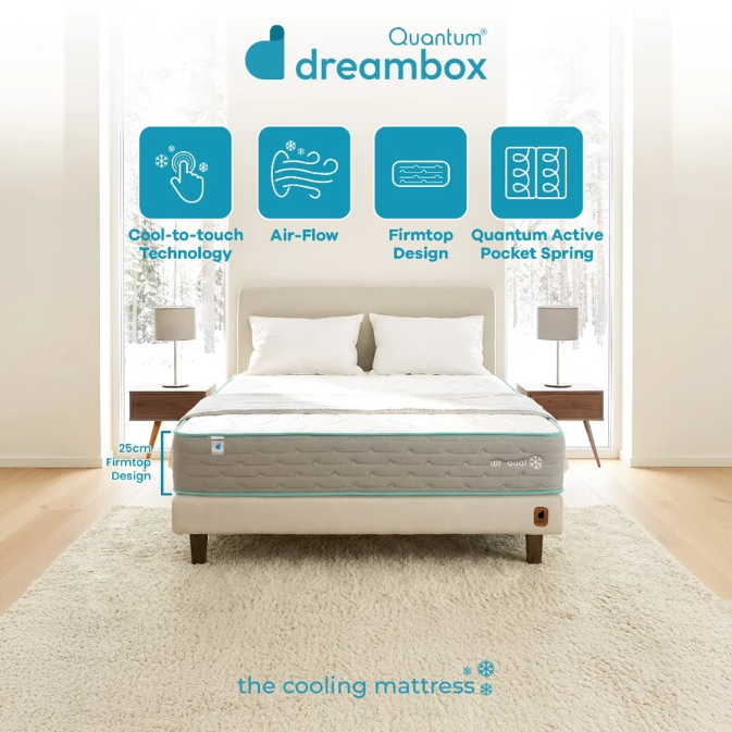 Jika Anda mencari spring bed 160x200, pertimbangkan merek Quantum, INTHEBOX, dan Zinus