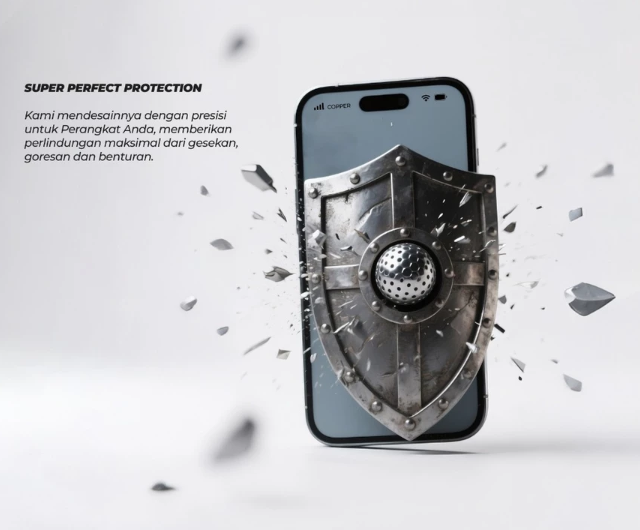 Utamakan tempered glass dengan kode 9H dan ketebalan 0,03 mm yang kuat sekaligus nyaman digunakan
