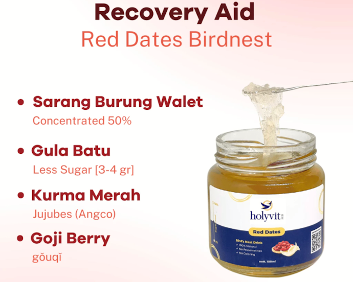 Utamakan produk dengan persentase sarang burung walet yang jelas
