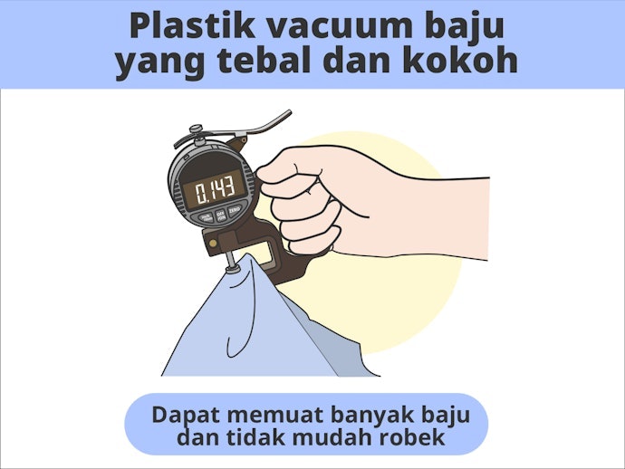 Cek review pembeli untuk pastikan produk cukup tebal dan kuat