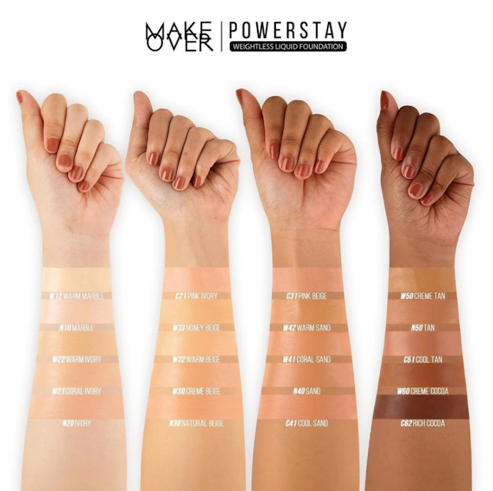 Utamakan liquid foundation dengan klaim "minim oksidasi" atau pilih yang warnanya satu tingkat lebih cerah