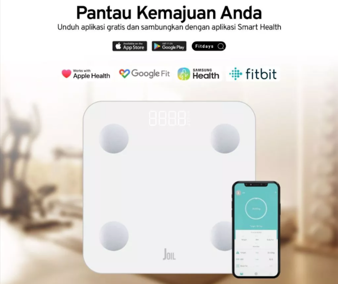 Jika ingin memantau progres dengan mudah, pilih timbangan yang bisa disinkronkan ke aplikasi HP