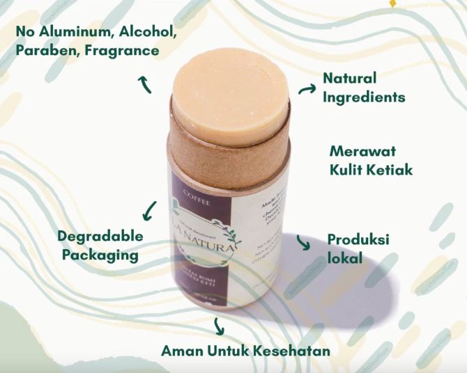 Utamakan deodorant yang tidak mengandung aluminium chlorohydrate