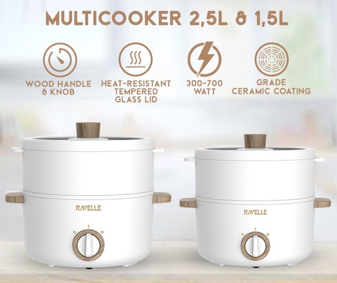 Sesuaikan kapasitas multicooker dengan porsi memasak; <3 liter atau >3 liter