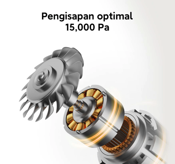Pilih yang daya isap atau suction powernya minimal 10.000 Pa