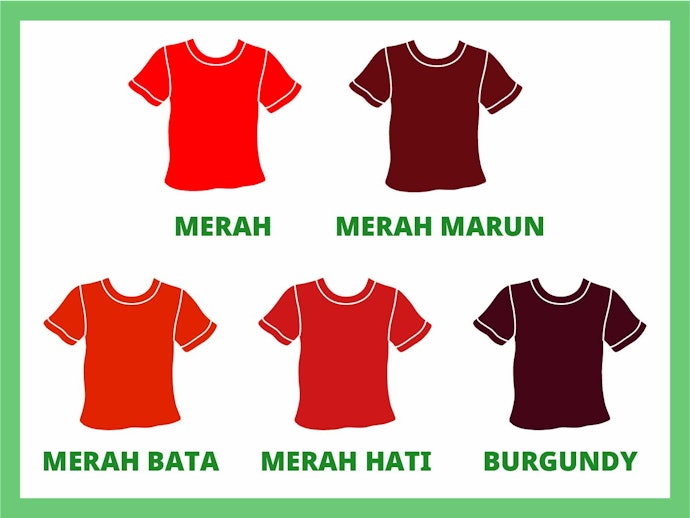 Tentukan warna merah yang Anda suka