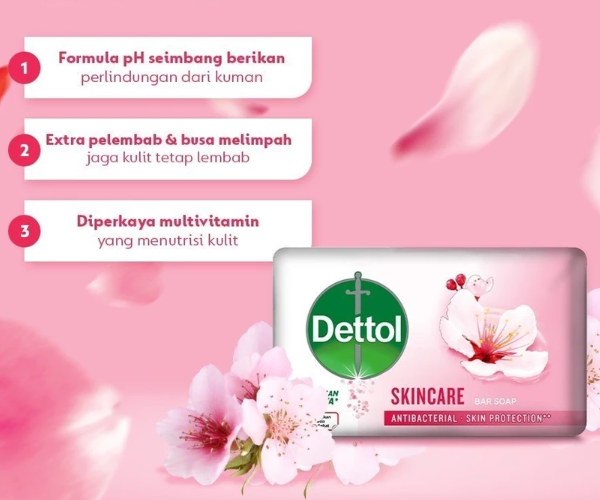 Untuk masalah jerawat punggung akibat bakteri atau pori tersumbat, utamakan Dettol Original atau Dettol Skincare