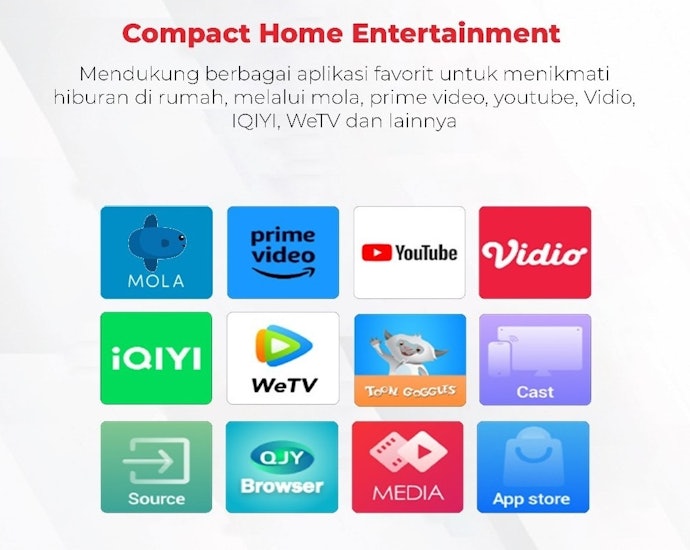 Untuk menikmati layanan streaming, pastikan sistem operasi smart TV mendukung aplikasi yang Anda gunakan